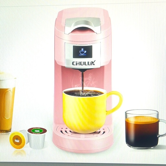 NIB CHULUX Upgrade Single Serve Coffee Maker for K Cup & Ground Coffee, Pink - Picture 4 of 6
